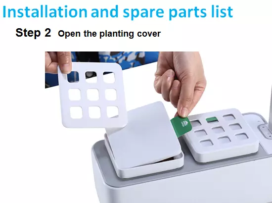 Indoor Herb Garden Kit with LED Spectrum Hydroponic Herb Garden Kit Basil & Parsley Seed Garden Planter in Home