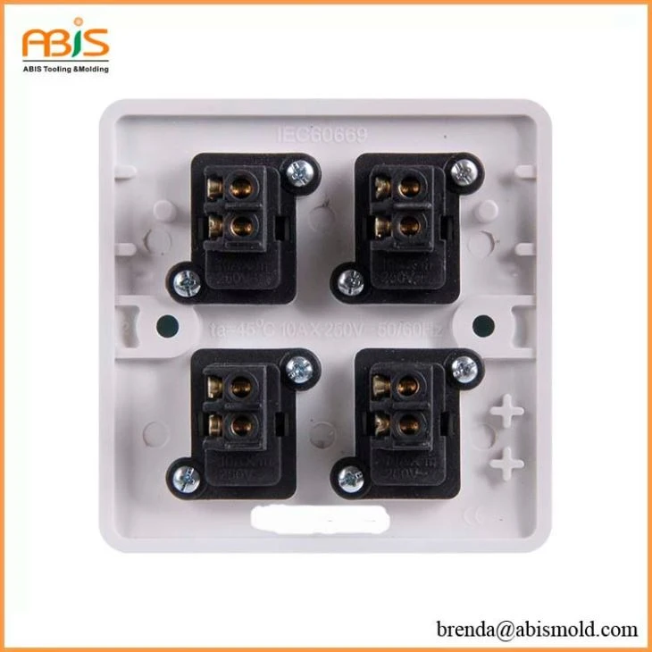 Wall mount switch plastic injection mold